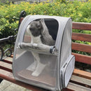 Large Foldable Breathable Portable Cat Dog Bag Outdoor Shoulder Pet Backpack - Blue
