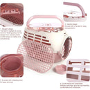 Dog and Cat Carrier Large Space Removable Sunroof Air Carrier for Pet Travel - Brown