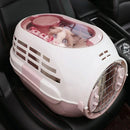 Dog and Cat Carrier Large Space Removable Sunroof Air Carrier for Pet Travel - Brown