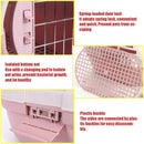 Dog and Cat Carrier Large Space Removable Sunroof Air Carrier for Pet Travel - Pink