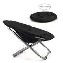 Folding Pet Bed Chair Portable Round Dog Bed Cat Bed Cushion for Pets Indoor Use - Coffee