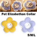 Elizabethan Cat Recovery Collar Anti Licking Pet Cone Protective Neck Ring - Purple-L