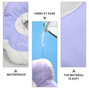 Elizabethan Cat Recovery Collar Anti Licking Pet Cone Protective Neck Ring - Purple-L