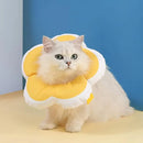 Elizabethan Cat Recovery Collar Anti Licking Pet Cone Protective Neck Ring - Purple-L
