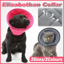 Elizabethan Collar Anti Licking Biting Pet Collar for Cats and Dogs Recovery Use - Rose Red-Size4