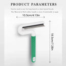 T Type Pet Grooming Rake Comb Stainless Steel for Dogs Cats Hair Length Control - Grey