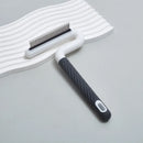 T Type Pet Grooming Rake Comb Stainless Steel for Dogs Cats Hair Length Control - Grey