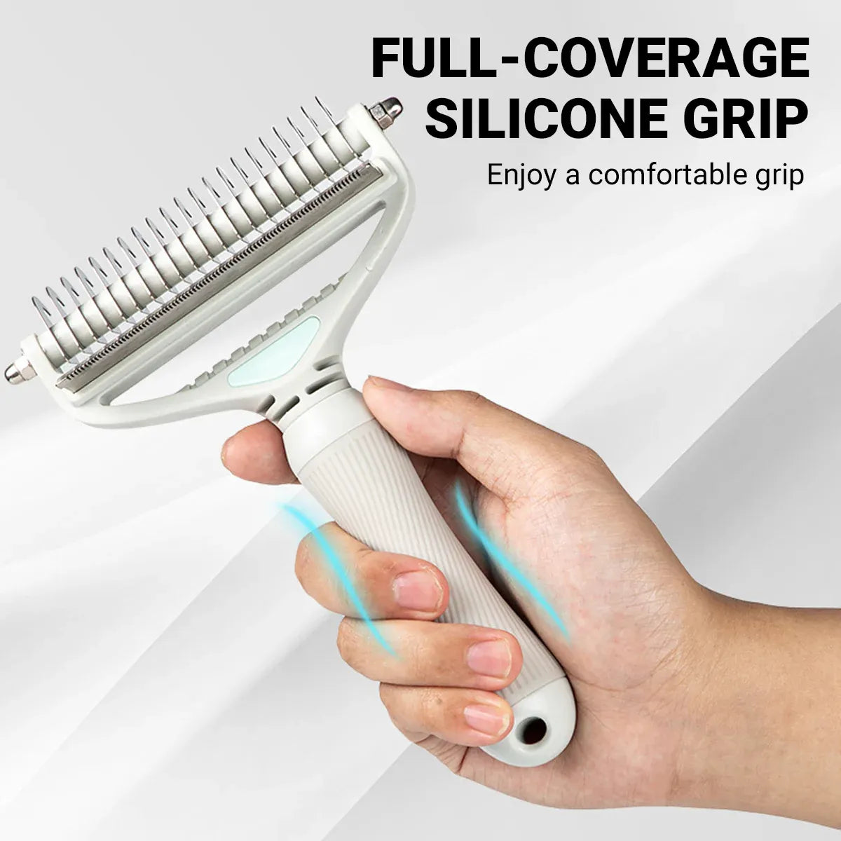Pet Grooming Brush Hair Removal Anti Tangle Cat Dog Home Detangling Comb Pets - L