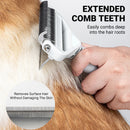 Pet Grooming Brush Hair Removal Anti Tangle Cat Dog Home Detangling Comb Pets - L