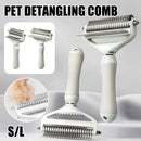 Pet Grooming Brush Hair Removal Anti Tangle Cat Dog Home Detangling Comb Pets - S