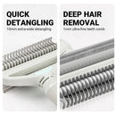 Pet Grooming Brush Hair Removal Anti Tangle Cat Dog Home Detangling Comb Pets - S