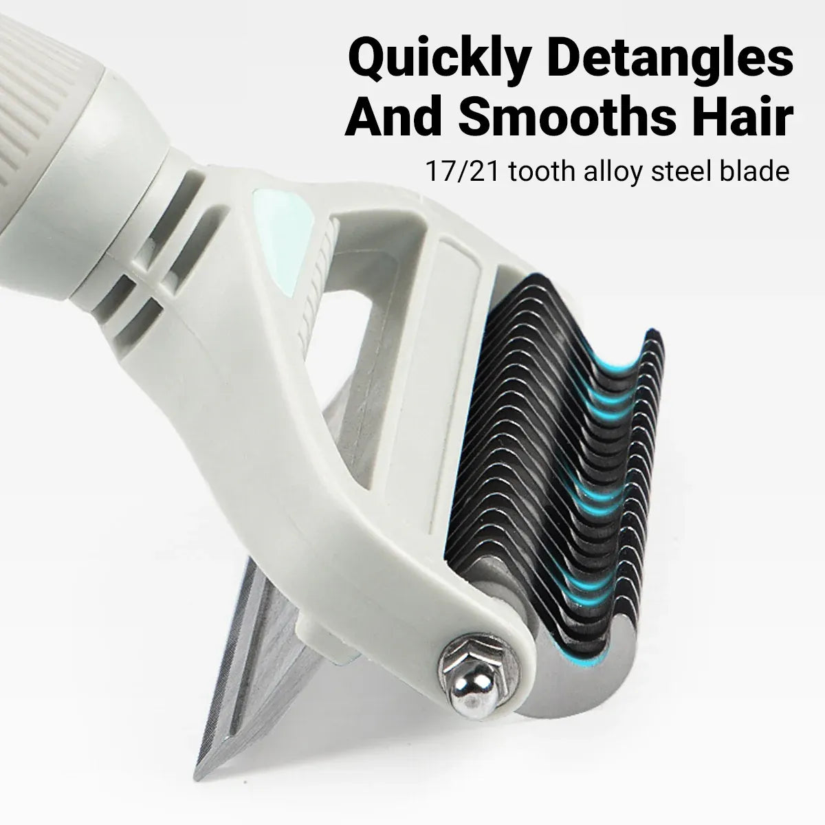 Pet Grooming Brush Hair Removal Anti Tangle Cat Dog Home Detangling Comb Pets - S