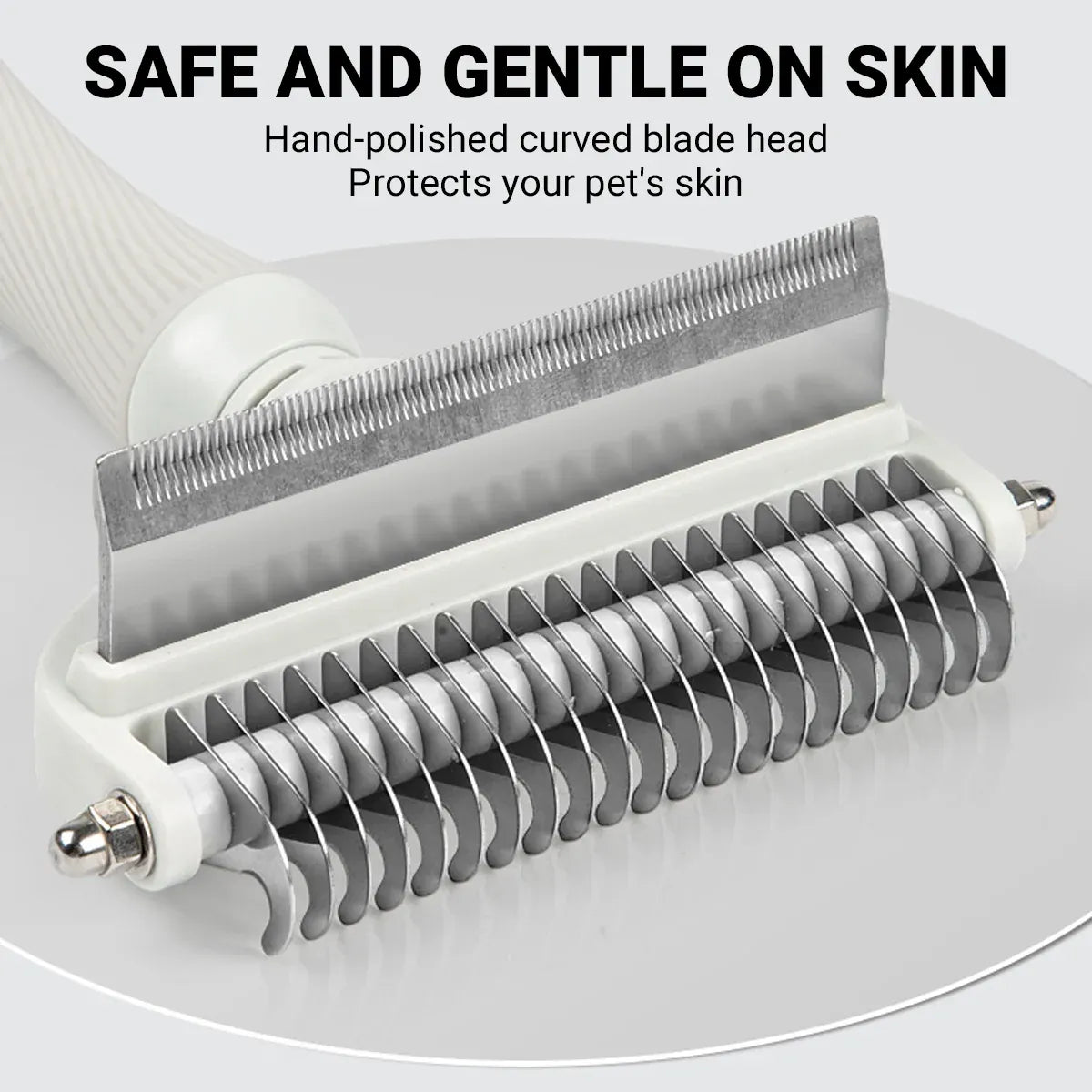 Pet Grooming Brush Hair Removal Anti Tangle Cat Dog Home Detangling Comb Pets - S