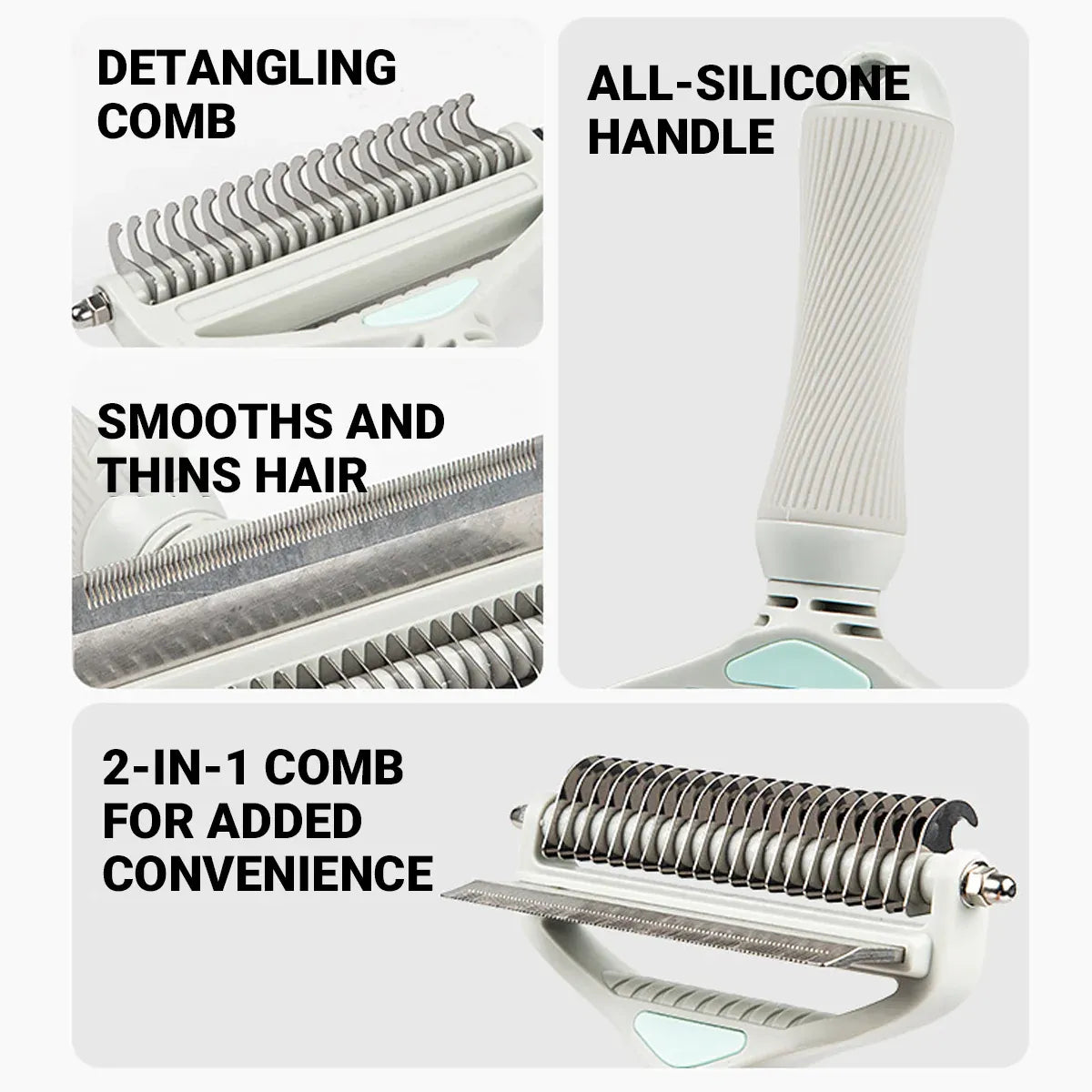 Pet Grooming Brush Hair Removal Anti Tangle Cat Dog Home Detangling Comb Pets - S