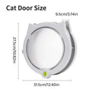 Cat Ear Pet Door for Cats and Dogs Easy In and Out Access Durable Pet Supplies - White
