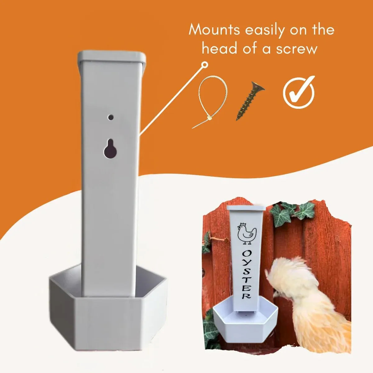 Hanging Chicken Feeder Automatic Refill Chicken Feeder for Hens Poultry Farm