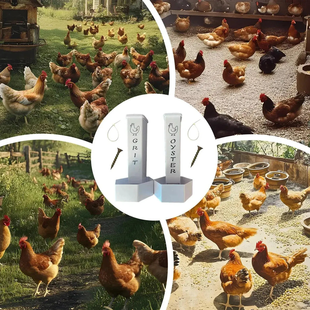 Hanging Chicken Feeder Automatic Refill Chicken Feeder for Hens Poultry Farm