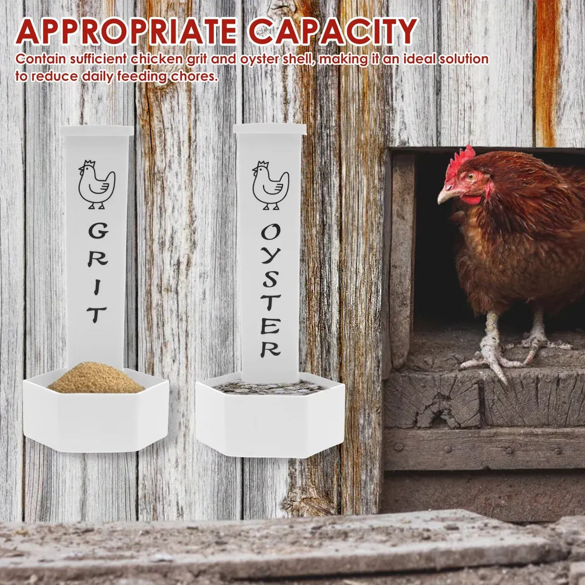 Hanging Chicken Feeder Automatic Refill Chicken Feeder for Hens Poultry Farm