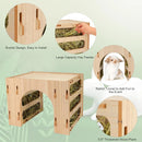3 in 1 Hay Handmade Pet Feeder Universal Model for Small Animals Easy to Clean