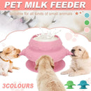 Silicone Pet Feeding Device Anti-choking Bionic Breast-feeding Water Feeder - Pink