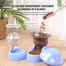 Cat Bowl Pet Feeding Bowl Double Dog Food Water Bowl for Cats and Dogs Feeding - Green