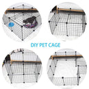 16pcs Large Cat Cage Indoor Cat Villa Double Layer Cat House Anti-jump Cat Fence - White