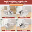 Large Capacity Cat Food Storage Bin Airtight Moisture Proof For Indoor Pet Use