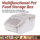 Large Capacity Cat Food Storage Bin Airtight Moisture Proof For Indoor Pet Use
