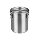 Stainless Steel Pet Food Storage Bucket Dog Cat Grain Container Bin Kitchen - 1000ml