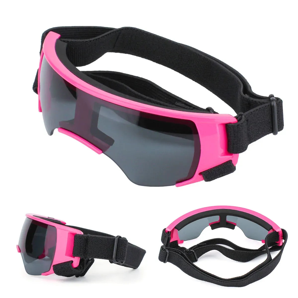 Pet Dog Sunglasses Goggles UV Eye Shield for Small Dogs Outdoor Travel Sunshade - Black