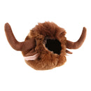 Pet Horn Wigs Headwear Adjustable for Dogs Cats Soft Comfortable Decoration - L