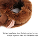 Pet Horn Wigs Headwear Adjustable for Dogs Cats Soft Comfortable Decoration - M