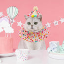 Dog Cat Birthday Dress Bib Felt Hat Party Supplies Drool Towel for Pet Parties - S
