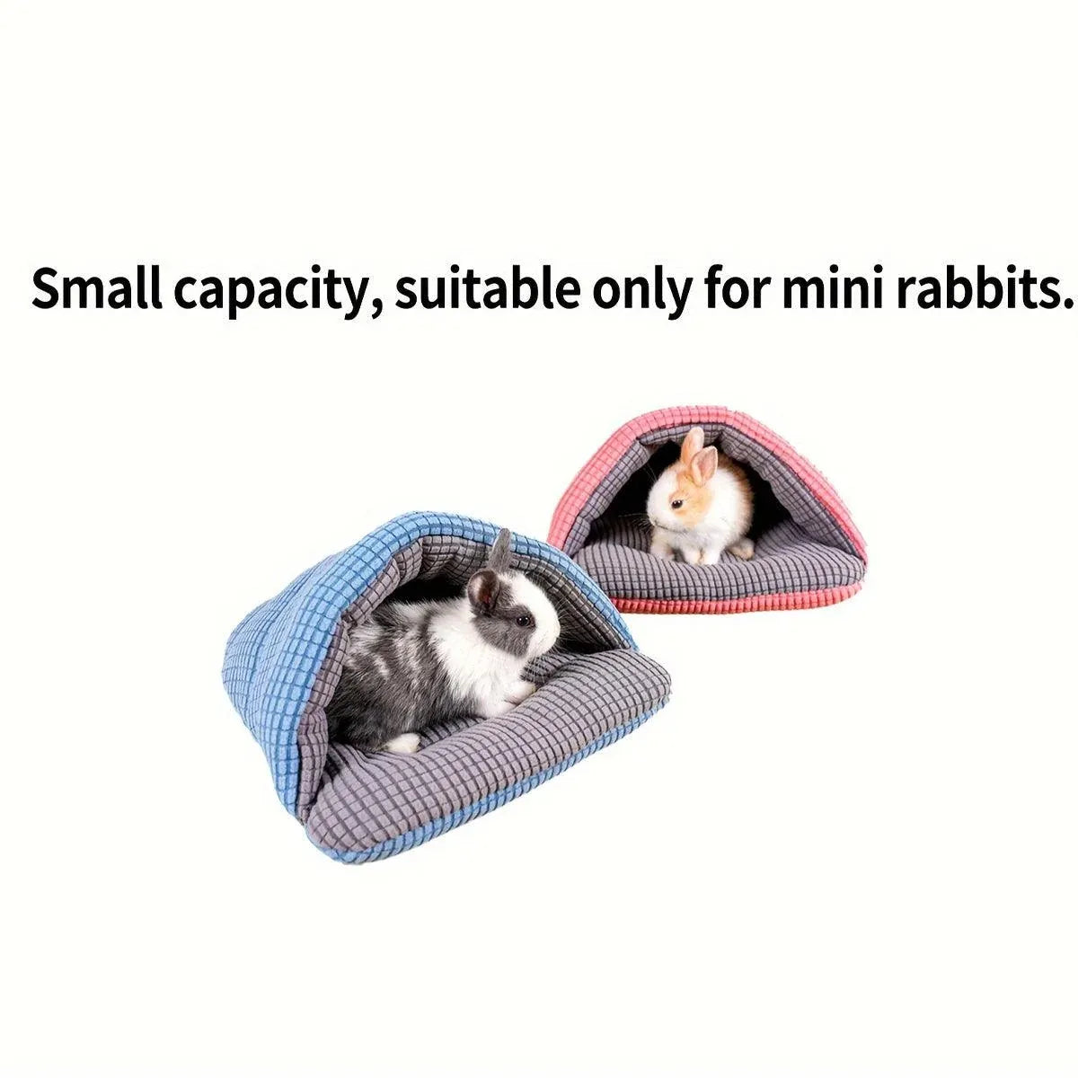 Pet Kennel Sleeping Bag Semi Enclosed Bed for Small Animals Cats and Puppies - Grey