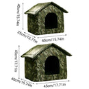 Waterproof Outdoor Cat Nest Stray Pet Hiding Nest Simple Dog House Shelter Bed - M