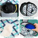 Foldable Cat Dog Kennel Pet Delivery Cage Portable Pet Fence Tent - Purple-L