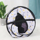 Foldable Cat Dog Kennel Pet Delivery Cage Portable Pet Fence Tent - Purple-M