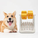 Roller Type Leaky Slow Food Toy Automatic Feeders for Dogs Interactive Playtime - Green
