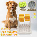 Roller Type Leaky Slow Food Toy Automatic Feeders for Dogs Interactive Playtime - Orange