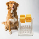 Roller Type Leaky Slow Food Toy Automatic Feeders for Dogs Interactive Playtime - Orange