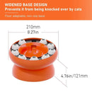 Pet Slow Feeder Interactive Cat Dog Food Dispenser Puzzle Toy for Healthy Eating - Orange