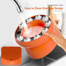 Pet Slow Feeder Interactive Cat Dog Food Dispenser Puzzle Toy for Healthy Eating - Orange
