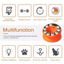 Pet Slow Feeder Interactive Cat Dog Food Dispenser Puzzle Toy for Healthy Eating - Orange