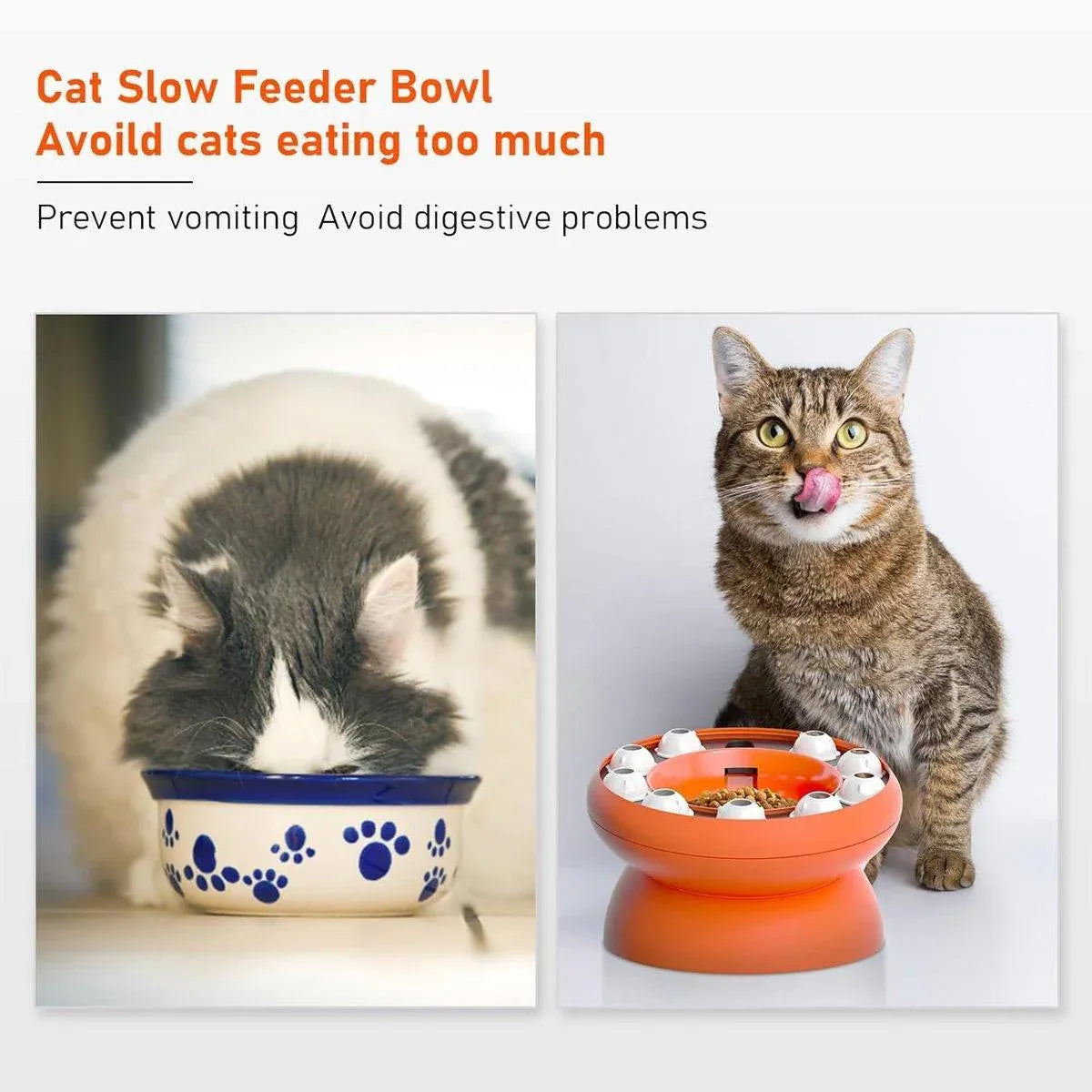 Pet Slow Feeder Interactive Cat Dog Food Dispenser Puzzle Toy for Healthy Eating - Pink