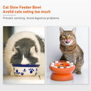 Pet Slow Feeder Interactive Cat Dog Food Dispenser Puzzle Toy for Healthy Eating - Pink