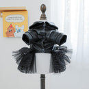 Autumn Winter Pet Dog Cat Dress Faux Leather Sequin Skirt Outfit for Small Dogs - S