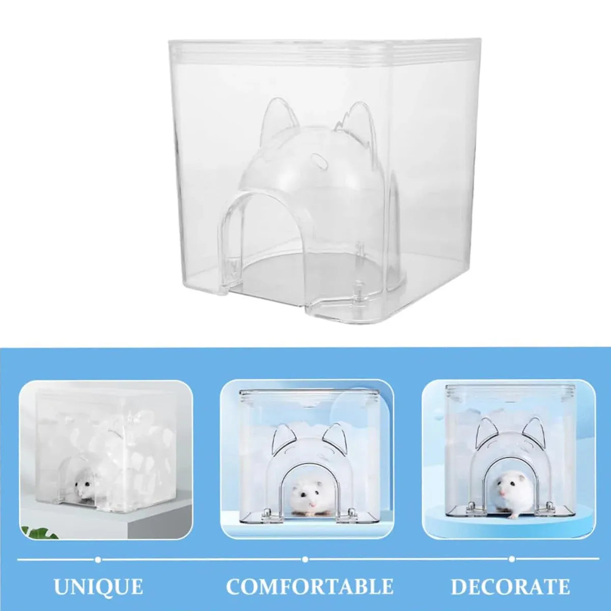 Small Pet Cooling Nest Hamster Ice House Summer Heat Relief Shelter Accessory