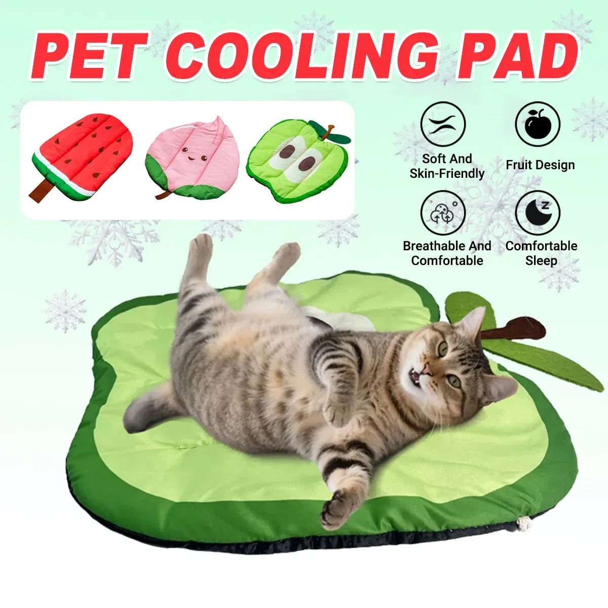 Pet Sleeping Mat Waterproof Moisture Proof Stain Resistant Non Slip Washable - Apple