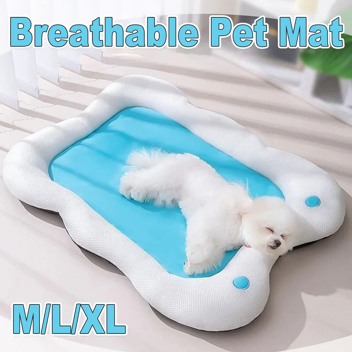 Soft Pet Bed for Dogs and Cats Washable Cushion Kennel Indoor Sleeping Mat Use - L