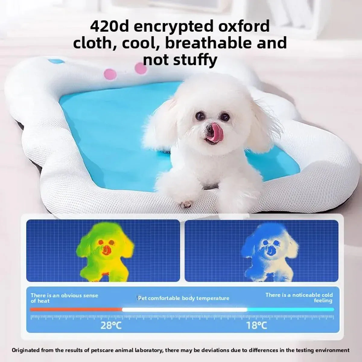 Soft Pet Bed for Dogs and Cats Washable Cushion Kennel Indoor Sleeping Mat Use - L